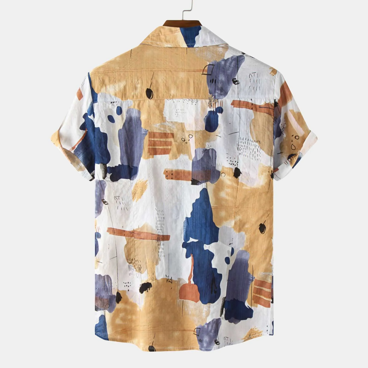 Tie-Dyed Print Short Sleeve Shirt