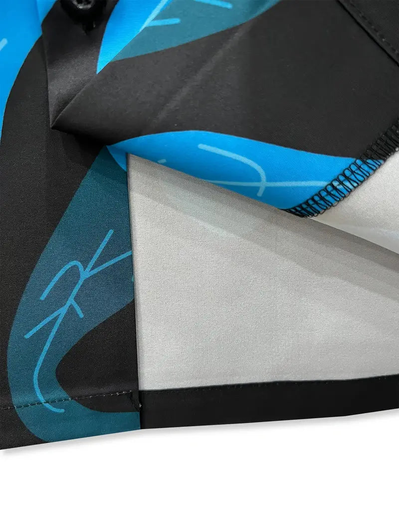 Men's Casual Bottom Plate Flower Shirt