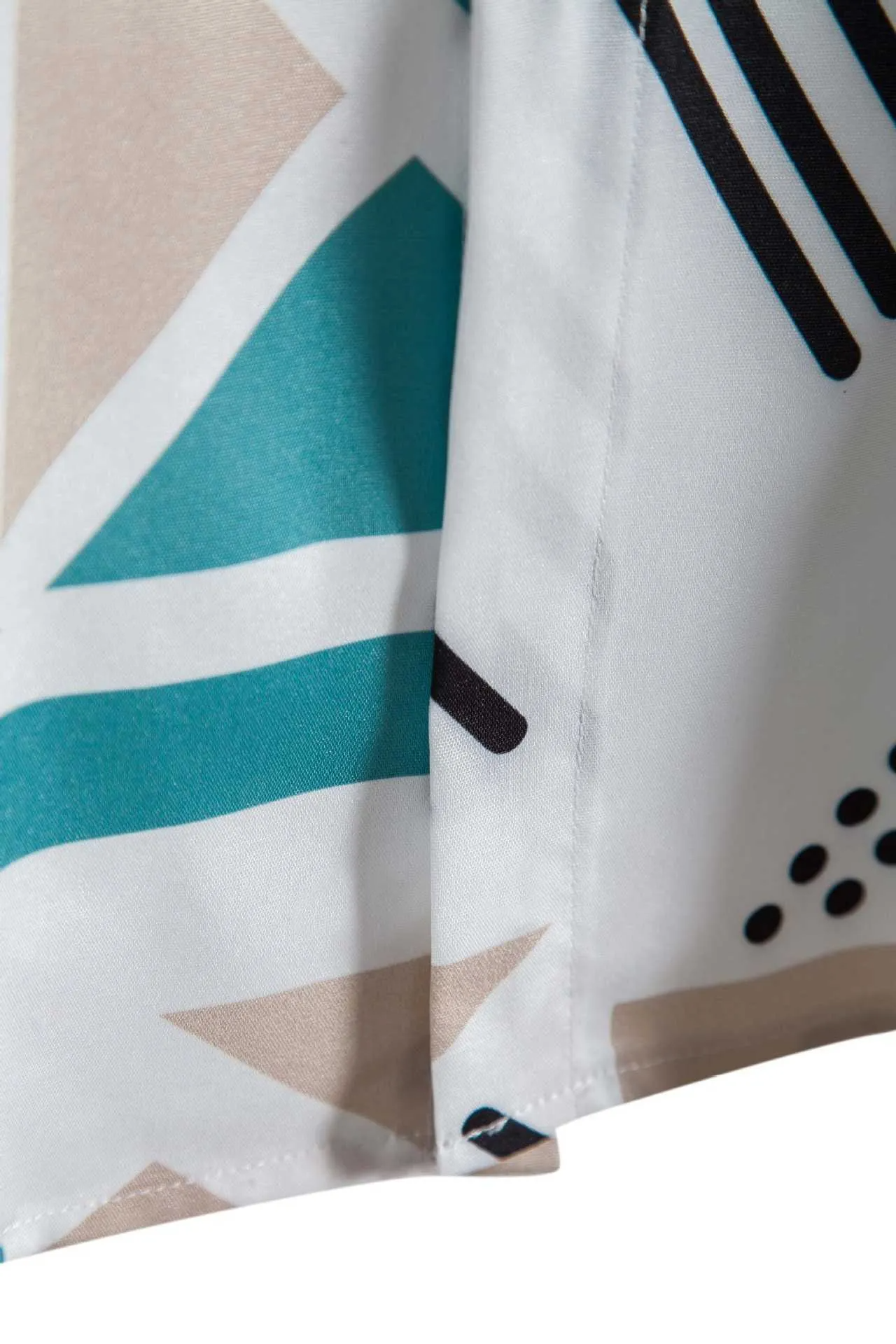 Geometric Printed Short Sleeve Shirt