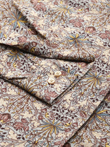 Beige & Multicolor Floral Printed Shirt