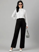 White & Grey Pinstripe Formal Shirt