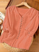 Light Peach Plain Tunic Tops