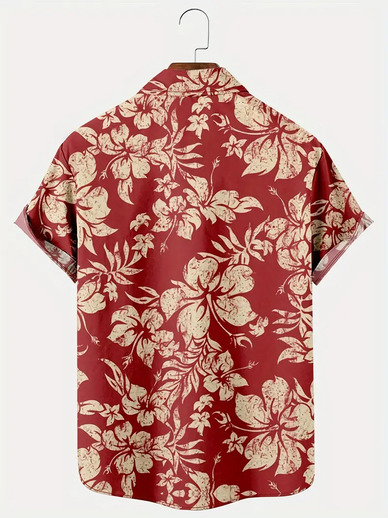 Flower Printed Short Sleeve Shirt