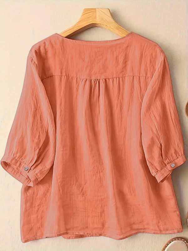 Light Peach Plain Tunic Tops