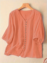 Light Peach Plain Tunic Tops