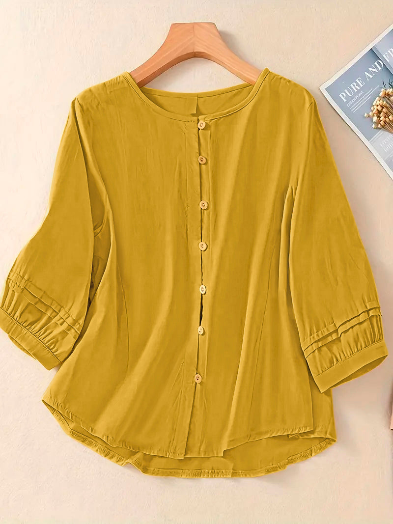 Mustard Plain Tunic Tops