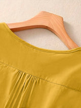 Mustard Plain Tunic Tops