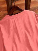 Peach Plain Tunic Tops