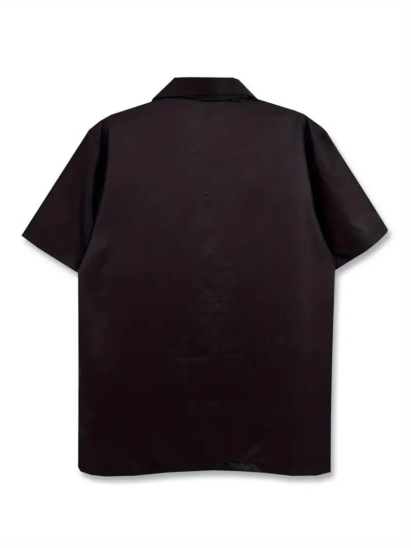 Men's Casual Dark Elements Abstract Shirt