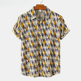 Geometric Print Short Sleeve Shirt