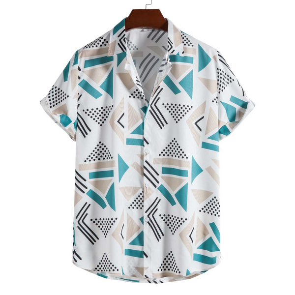 Geometric Printed Short Sleeve Shirt