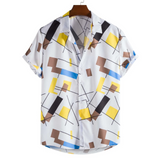 Geometric Printed Short Sleeve Shirt