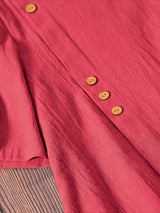 Red Plain Tunic Tops