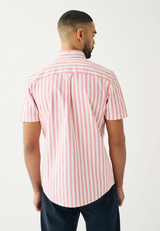 Short Sleeve Stripe Oxford Shirt