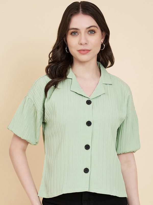 Pista Sugarcane Popcorn Textured Shirt