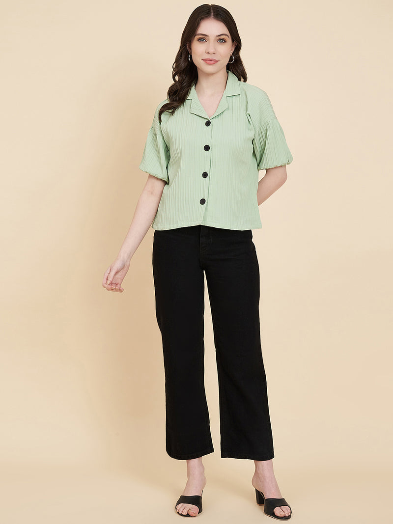 Pista Sugarcane Popcorn Textured Shirt