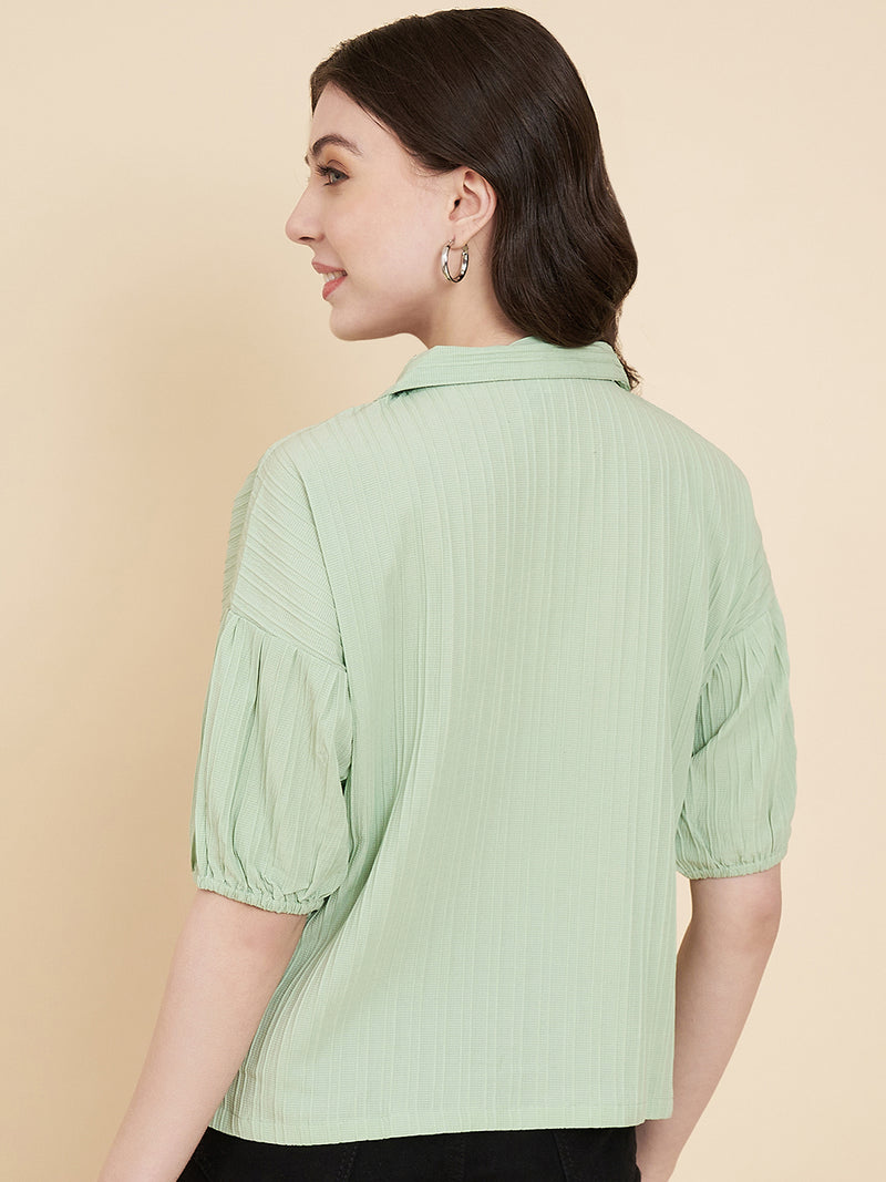 Pista Sugarcane Popcorn Textured Shirt