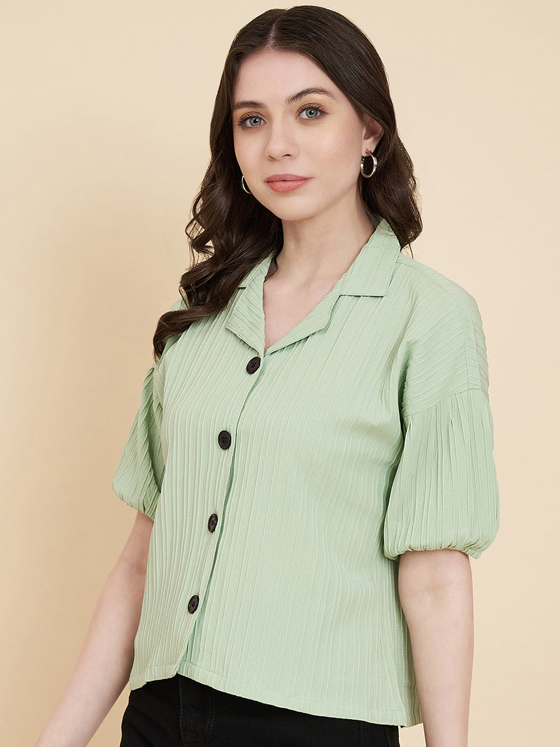 Pista Sugarcane Popcorn Textured Shirt