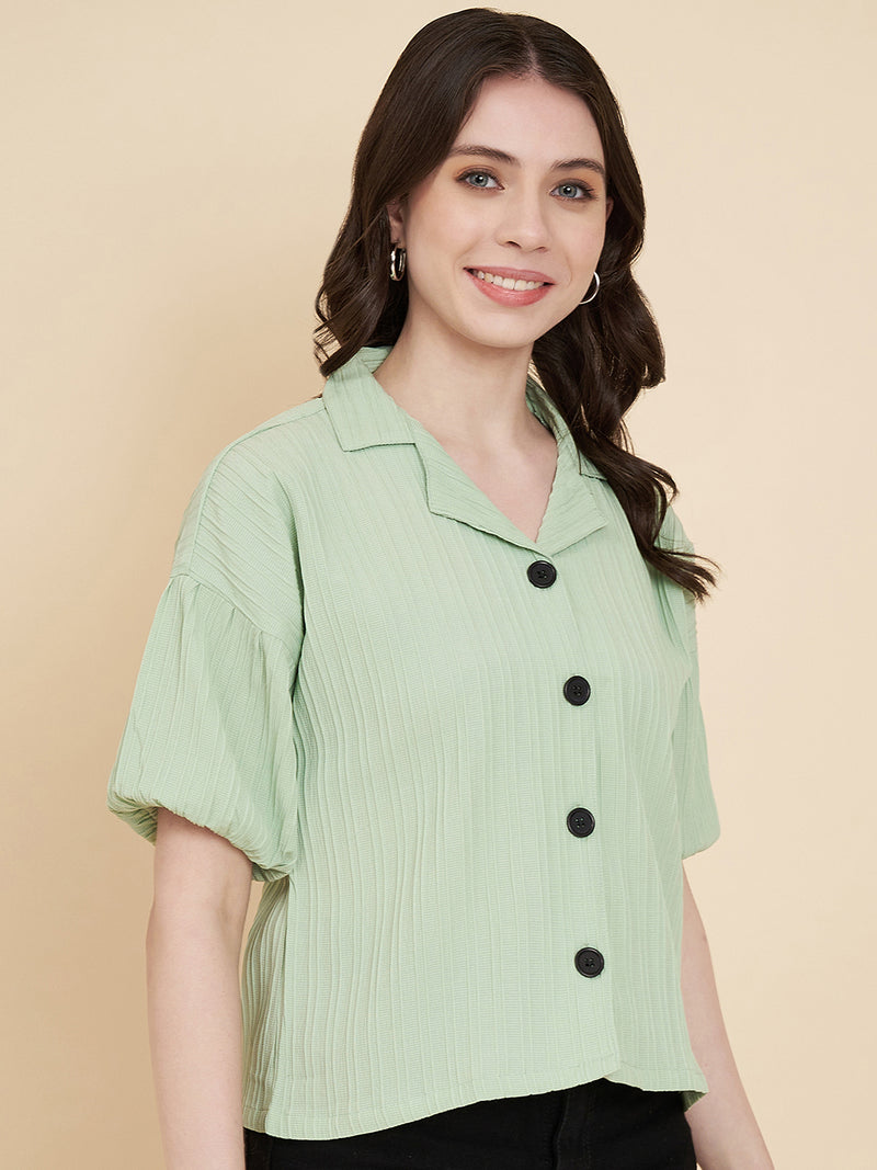 Pista Sugarcane Popcorn Textured Shirt