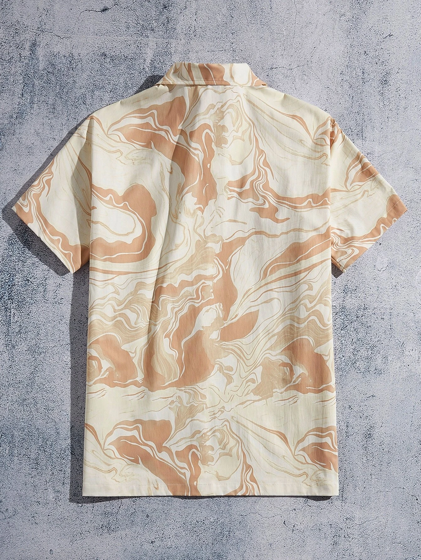 Marble Print Peach Shirt
