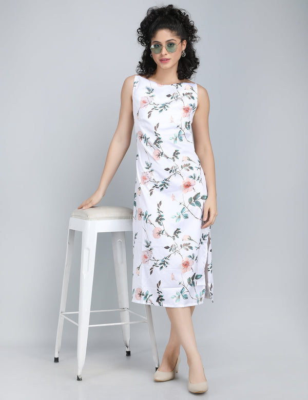 Blossom Elegance Midi Dress