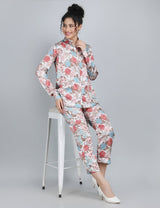 Blossom Satin Floral Co-Ord Set