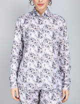 Monochrome Floral Linen Co-Ord Set