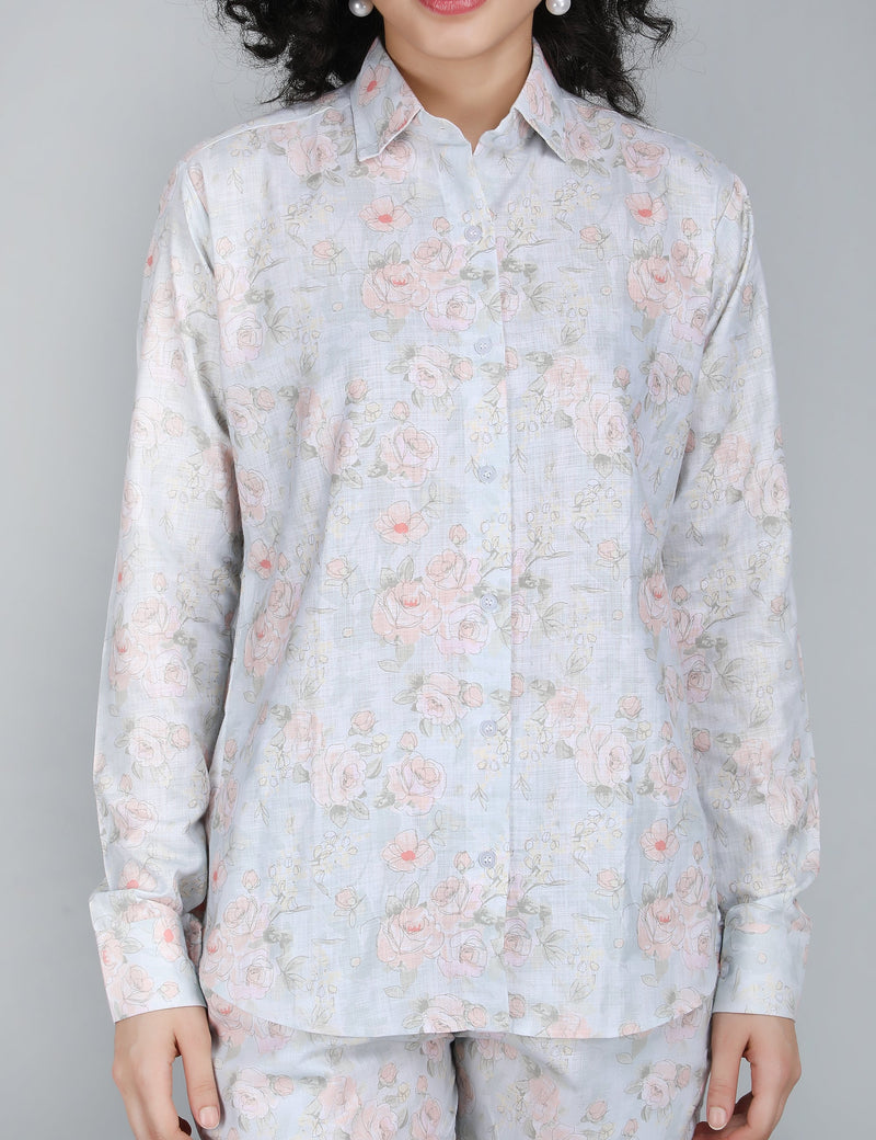 Blossom Breeze Linen Co-Ord Set