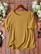 Mustard Yellow Plain Tunic Tops