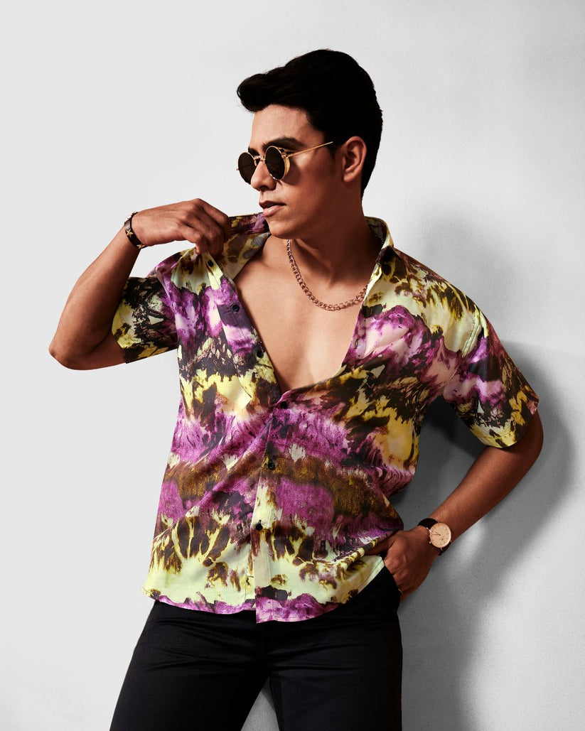 Tie Dye Multicolor Printed Shirt