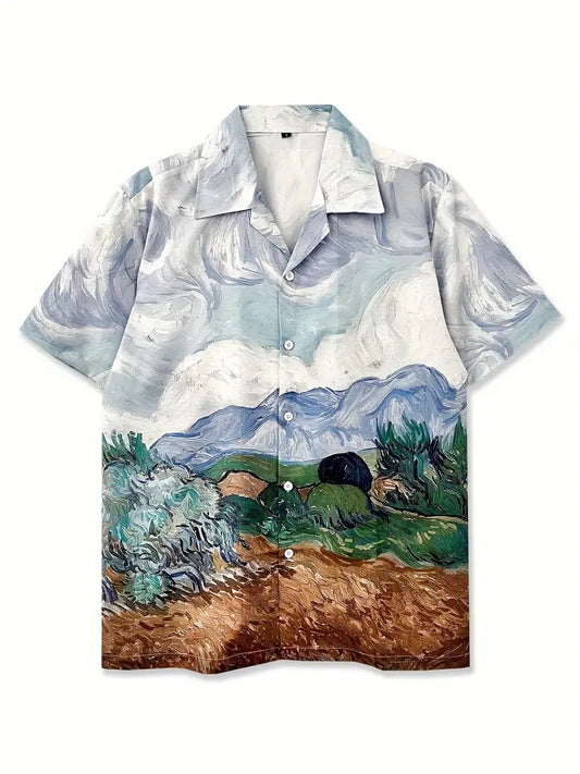 Men's Casual Countryside Comfort Sketch Shirt