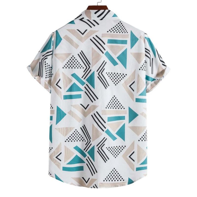 Geometric Printed Short Sleeve Shirt