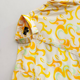 Abstract Print Yellow Shirt