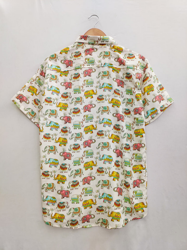 Elephant Sanganeri Print Shirt