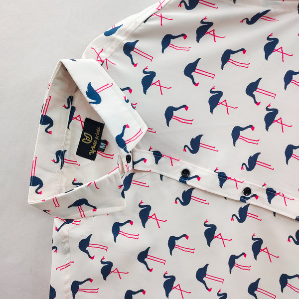 White Flamingo Printed Shirt