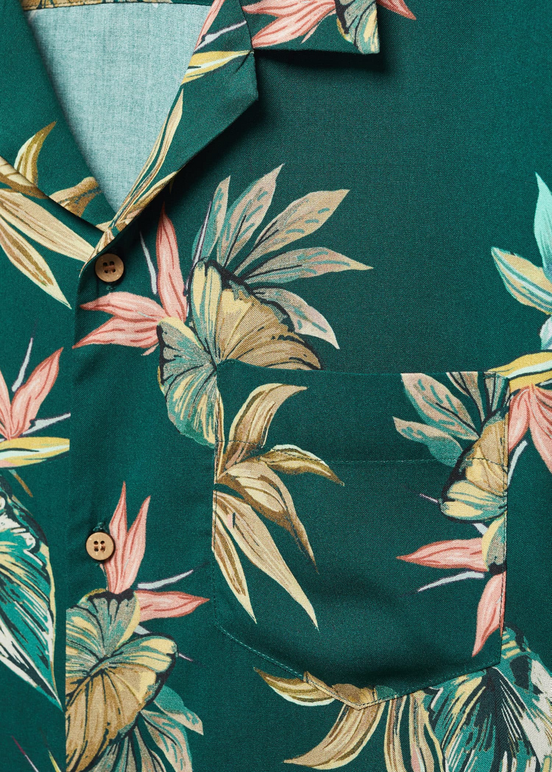 Tropical Printed Casual Shirt