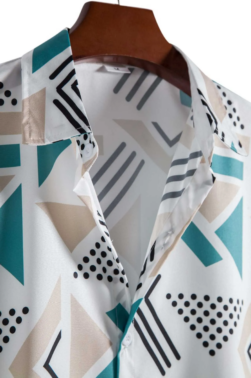 Geometric Printed Short Sleeve Shirt