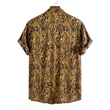 Leopard Printed Short Sleeve Shirt