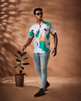 Abstract Print Colorful Shirt