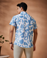 Aquatic Prints White Shirt