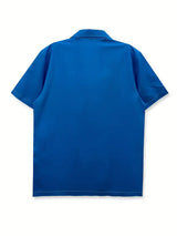 Men's Casual Blue Floral Shirt