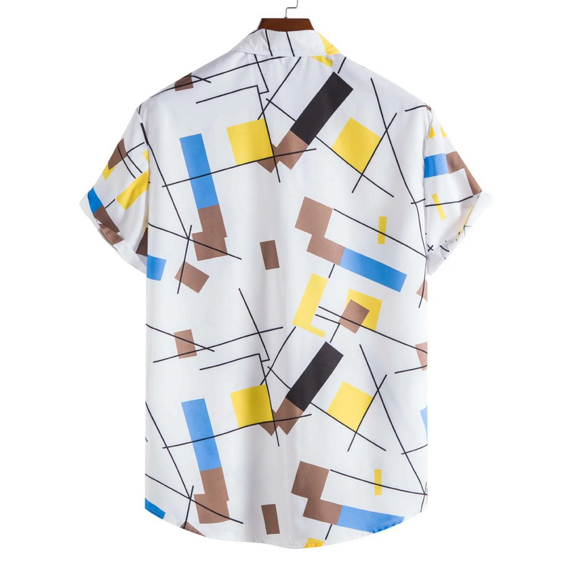 Geometric Printed Short Sleeve Shirt