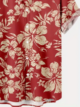 Flower Printed Short Sleeve Shirt