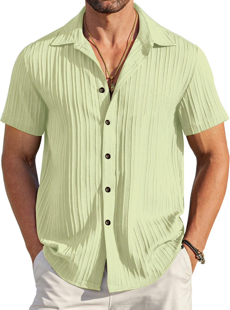 Pista Sugarcane Popcorn Textured Shirt