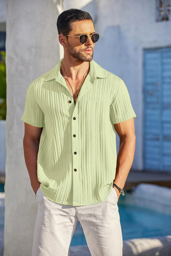 Pista Sugarcane Popcorn Textured Shirt