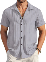 Grey Sugarcane Popcorn Textured Shirt