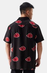 Akatsuki Pattern Printed Short Sleeve Shirt