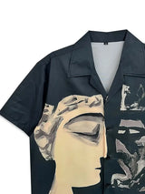 Men's Comfortable Dark Style King Graphic Print Shirt