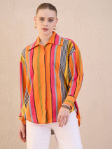Multicolor Striped Cotton Shirt