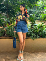Artisanal Navy Print Shirt